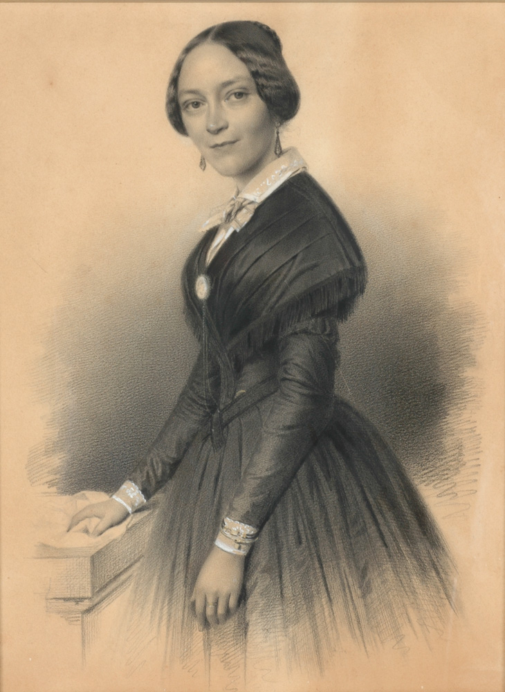 Portraits Of A Man And Wife, 1845 by Conrad l'Allemand